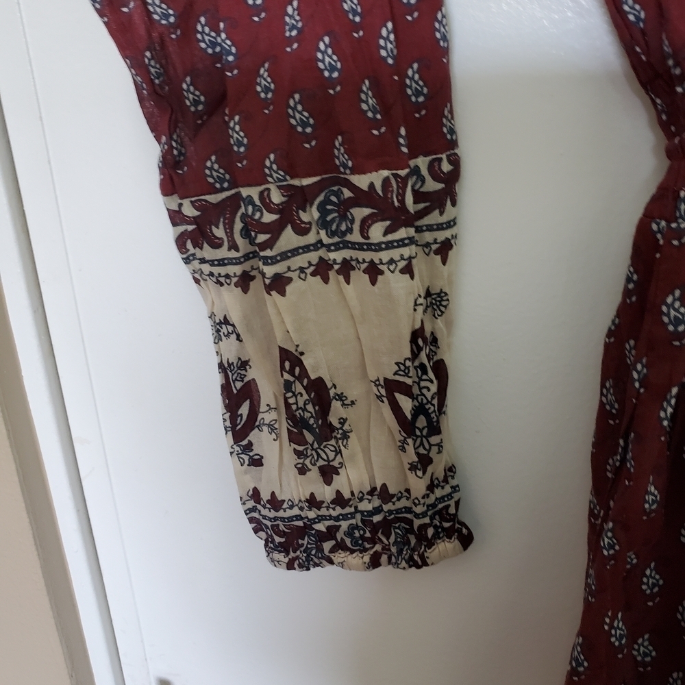 Bohemian Red Maxi Dress - Picture 4 of 7